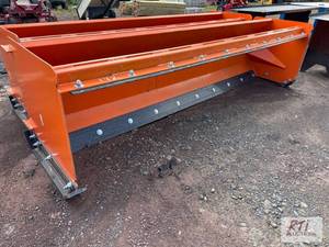lot 172 image: 10ft skid loader mounted snow pushe...
