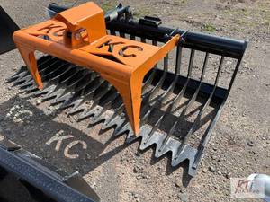 lot 184 image: 6ft rock rake with single cylinder ...