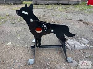 lot 199 image: Coyote shaped shooting target....