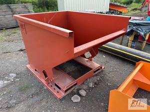 lot 200 image: 2 yard self tipping dump hopper wit...