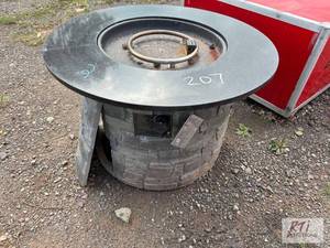 lot 207 image: Propane fire pit, missing pieces....