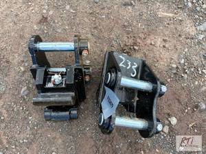 lot 233 image: 2X Mini excavator quick coupler....