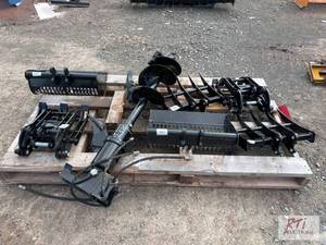 lot 238 image: Mini excavator attachment kit with ...