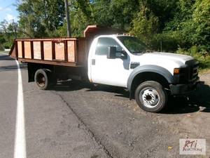 lot 55 image: 2010 Ford F450 regular cab dump tru...
