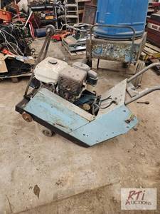 lot 215 image: Walk behind concrete saw with small...