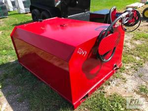 lot 235 image: 300 gallon skid mounted fuel tank w...
