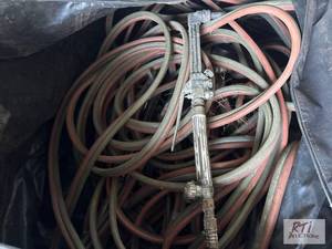 lot 259 image: Bag of hoses and torch heads. This ...