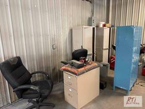 lot 280 image: Locker unit. (2) Standing cabinets....