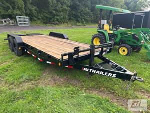lot 48A image: 2024 PJ 20ft fender trailer, doveta...