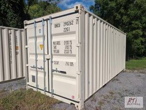 lot 12 image: 20ft shipping container, 8.5ft tall...