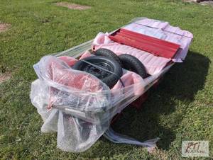 lot 17 image: SDLanch 3 wheeled dump cart with 3f...