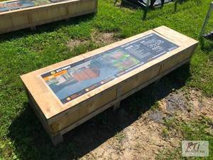 lot 38 image: ATS 10ft x 10ft galvanized apex roo...