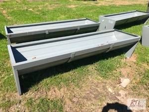 lot 49 image: 90in steel feeding trough. MDI Ite...