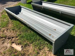 lot 50 image: 90in steel feeding trough. MDI Ite...