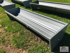 lot 52 image: 90in steel feeding trough. MDI Ite...