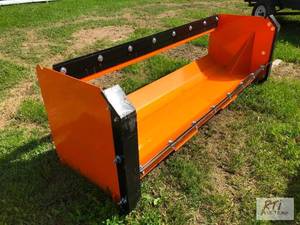 lot 58 image: 8ft snow pusher with bolt on pads a...