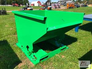 lot 106 image: Self tipping dump hopper with fork ...