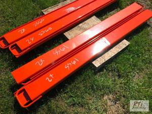 lot 120 image: 2X Pair of 82in fork extensions. M...