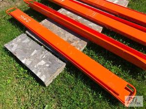 lot 134 image: Pair of 76in fork extensions. MDI ...