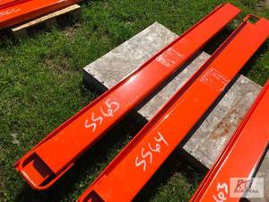 lot 137 image: Pair of 82in fork extensions. MDI ...