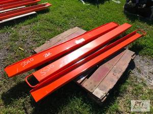 lot 145 image: 2X 82in pallet fork extensions. MD...
