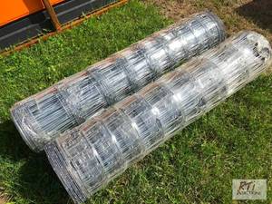 lot 206 image: 2X Roll of 4ft x 130ft wire fence. ...