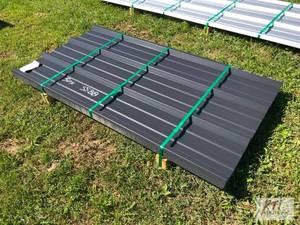 lot 210 image: 50X 3x6 black metal roofing  sidin...