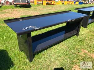 lot 229 image: 90in light duty painted steel work ...