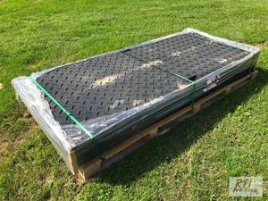 lot 246 image: 15X 4ft x 8ft plastic ground mats. ...