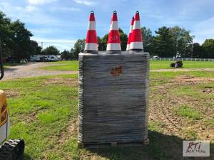 lot 247 image: 240X 30in traffic cones with reflec...