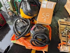 lot 58A image: Pallet of DEWALT&nbspshock vacs. #...