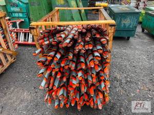 lot 87 image: Crate of safety flags. #87...