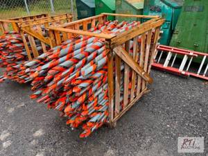 lot 88 image: Crate of safety flags. #88...