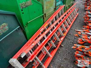 lot 90 image: LOUISVILLE step ladder and two exte...