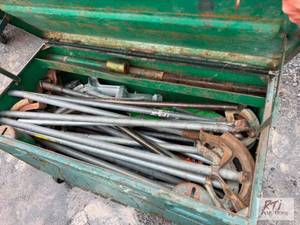 lot 93 image: Storage job box with Benders. #93...