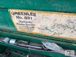 lot 94 image: GREENLEE 881 hydraulic power bender...