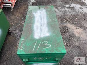 lot 113 image: Storage job box with contents. #113...