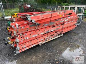 A large quantity of ladders, mostly...