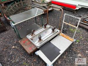lot 120 image: Steel push carts. #120...