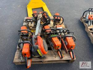 Pallet of STIHL Chainsaws and a gas...