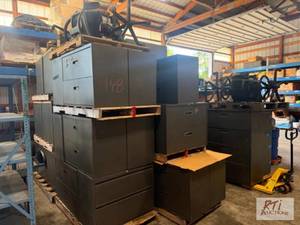 lot 148 image: Large quantity of office cabinets a...