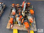 Pallet of STIHL Chainsaws and a gas...