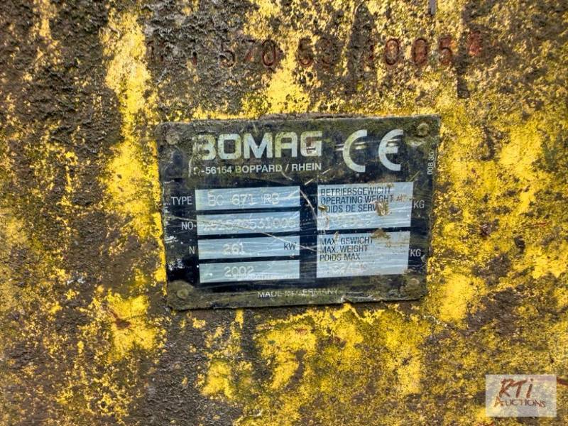 2002 BOMAG BC 671 RB Landfill | Steuben County Municipal