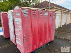 lot 55 image: 3 Sets of Lockers. The item is loca...