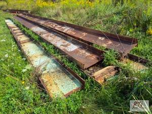 lot 74 image: Steel Beams. Approximately 5, 24IN ...