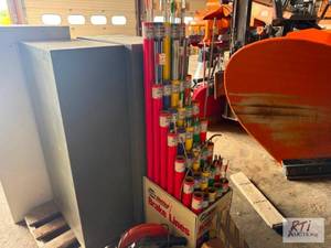 lot 105 image: Storage cabinets, brake line kits a...