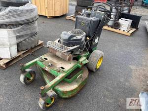 lot 803 image: John Deere WH136A commercial walk b...
