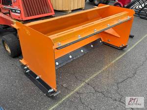 lot 879 image: 6-foot snow pusher for skid loader ...