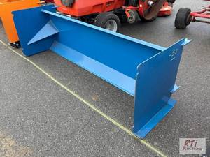 lot 880 image: 8-foot snow pusher for skid loader...