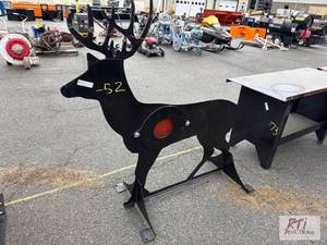 lot 882 image: Deer shaped shooting target...